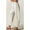 thumbnail image 4 of PUWEI Women's Barrel Jeans Loose Mid Rise Vintage Wide Leg Cropped Denim Pants with Pockets, 4 of 7