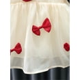 thumbnail image 6 of Arvbitana Infant Baby Girls Princess Dress 6M 9M 12M 18M 24M Puff Sleeve Crew Neck Bowknot A-line Dress for Casual Daily Party, 6 of 7