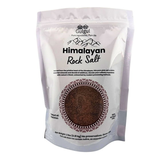 Gulgul Himalayan Black Salt Fine Ground 2 lbs - Pure Kala Namak Gourmet Cooking Salt