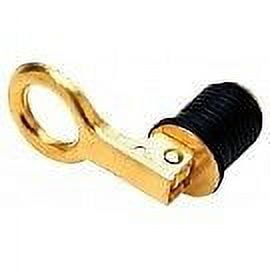 Durable Brass Snap Drain Plug Boat Accessory, 1"