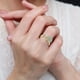 thumbnail image 5 of Anillo de plata Cubic CZ Banda Anillos Ajustable Anillos hechos a mano Joyería, 5 of 7