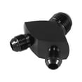thumbnail image 5 of Black Aluminum Alloy Y Shape Block Splitter Fuel Fitting Adapter 12AN to AN8 to AN8 Male Thread, 5 of 6