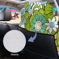 thumbnail image 5 of Kuiaobaty Groovy Flower Print Towel Car Seat Covers Front Seats with Storage Bag 60 x 33 Inch Sweat Towels for Car Seats Universal Fit Truck Sedan SUV, Machine Washable, Green, 5 of 7