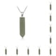 thumbnail image 1 of Sonducket Abalorio de columna hexagonal, fabricación exquisita, regalos de vacaciones, colgantes colgantes, abalorios de cristal, pendientes, llaveros, Aventurina verde 10piezas Sonducket CBP375840, 1 of 4