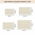 thumbnail image 4 of Cream Door Mat Indoor Outdoor, Modern Pure Beige Non Slip Welcome Mat with Rubber Backing, Absorbent Fabric Front Door Mats Entryway Rug for Home Patio Entrance 18"x30", 4 of 8