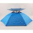 thumbnail image 3 of Worallymy Fishing Umbrella Hat Hiking Beach Camping Headwear Cap Foldable Sunscreen Shade Head Umbrella, 3 of 7