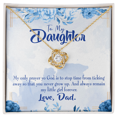 thumbnail image 3 of To My Daughter My Little Girl From Dad Infinity Knot Necklace Message Card, 3 of 7