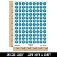 thumbnail image 2 of Sick Sad Face Mask Face Emoticon 200+ Round Stickers - Light Blue - Matte Finish - 0.50" Size, 2 of 3