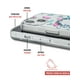 thumbnail image 3 of Funda Antigolpes InstaCase para iPhone 13 mariposas Uso rudo Protector 360 grados, 3 of 4