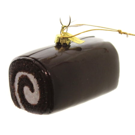 Cody Foster & Co - Chocolate Swiss Roll Glass Ornament