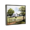 thumbnail image 4 of Stupell Industries Rural Cottage Painting Landscape Painting Gray Floater Framed Canvas Art Print Wall Art, 21 x 17, 4 of 10
