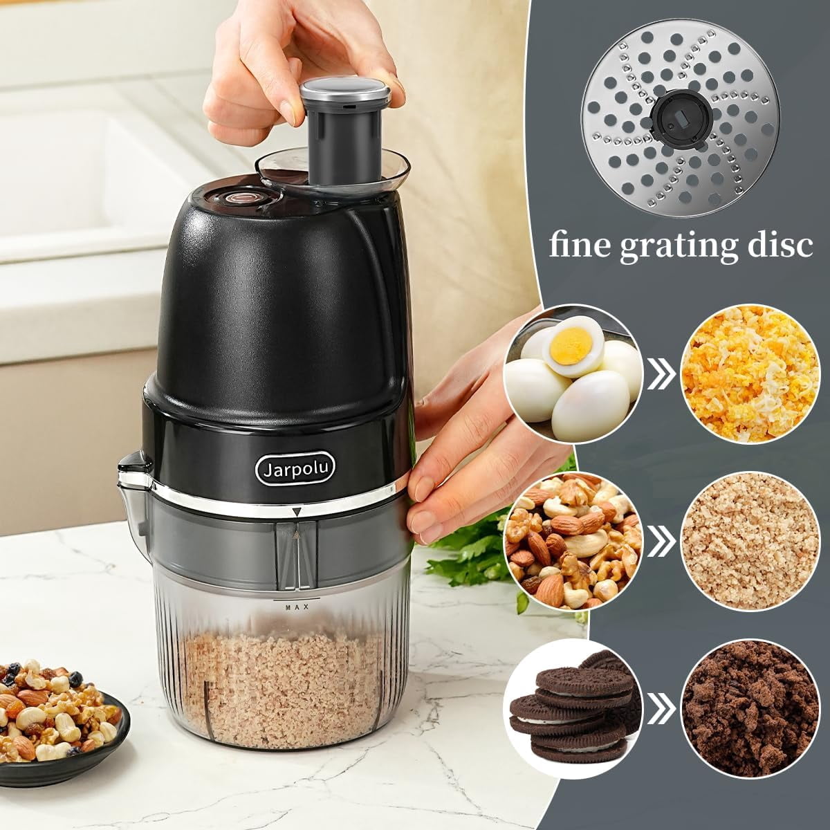4 in 1 Electric Cheese Grater Multifunctional Food Processor for Vegetables Fruits Nuts