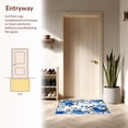 thumbnail image 3 of ODIKA 3'x5' Machine Washable Non-Slip Area Rug, Entryway Elegant & Floral Print High Traffic Rug, Blue, 147010, 3 of 7