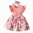 thumbnail image 5 of HCNTES Children Toddler Kids Summer Princess Dress with Puff Sleeve Casual Beach Dress for Little Girls Big Kids 2T 3T 4T 5T 6T 7T(2-3 Years,F02-Pink), 5 of 8