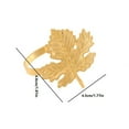 thumbnail image 2 of Fixing Clip Product Classification Maple Leaf Napkin Ring Autumn Metal Holder for Seasonal and Thanksgiving Table Setting, 2 of 6