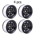 thumbnail image 2 of Aluminio RC Beadlock Ruedas Llantas Neumáticos de goma para RC Car Toy (Negro) Likrtyny juguetes de los niños, 2 of 9