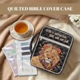 thumbnail image 3 of Yuyamidu Lion Bible Cover Case for Women Flowers Quilted Bible Carrying Book Case with Bookmarks Index Tabs Soft Quilted Church Tote Bags for Bible Study Supplies, 3 of 8