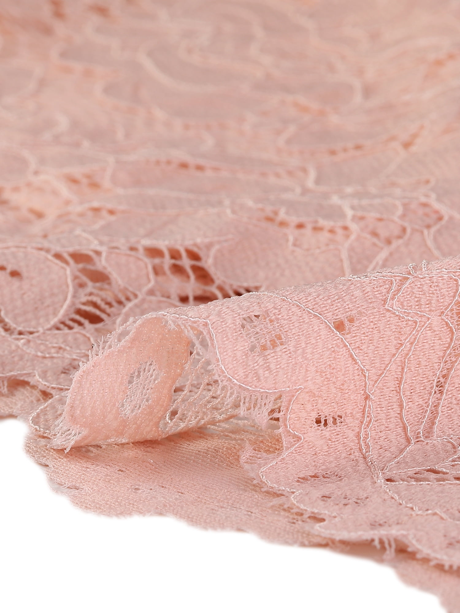 DARING DIVA Lace Halter Neck Sleeveless Bodycon Cocktail Sheath Dress XS Light Pink