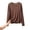 Coffee, variant on Women's Pajama Tops Long Sleeve Round Neck Polka Dot Print Night T-Shirts Loose Casual Sleep Tops Lounge