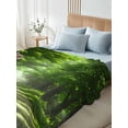 thumbnail image 4 of Green Trees Full Size Flat Sheet, Wrinkleproof & Fadeproof Cooling Flat Bed Sheet Only, Forest Art Decor Spring Summer Nature Leaf Breathable Soft Bedding Top Sheets 81 x 96 Inches, 4 of 8