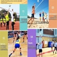 thumbnail image 5 of Volleyball Official Ball Thicker PU Waterproof Anti-Explosion 15+ Years Kids Girls Boys Indoor Training Game Outdoor Sand Beach Pool(Multicolor), 5 of 5