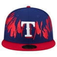 thumbnail image 2 of Men's New Era Royal/Red Texas Rangers Retro Pattern 59FIFTY Fitted Hat, 2 of 6