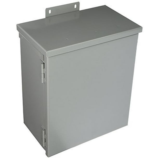 Hoffman A12R106HCR NEMA 3R Enclosure, Hinge Cover, Galvanized, Paint