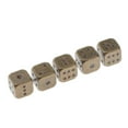 thumbnail image 2 of MERIGLARE 5 Pcs 6 Sided Set Metal Colors with Gold Pips Role Playing DIY Mahjong Bronze, 2 of 9