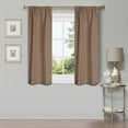 thumbnail image 7 of Linen Solid Blackout Curtain Panels, 26" x 63", Acorn by Blue Nile Mills, 7 of 7