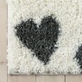 thumbnail image 3 of Well Woven Haven Hearts Modern Geometric Grey Shag Plush Pile 5'3" x 7'3" Area Rug, 3 of 7