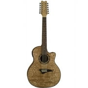 Dean Exotica Quilt Ash Acoustic-Electric 12 String - Natural