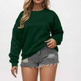 thumbnail image 2 of Oversized Sweatshirt For Women Crewneck Long Sleeve Shirts Loose Fit Drop Shoulder Pullover Athletic Fall Fashion Tops, 2 of 6