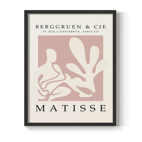 Matisse CXXXI Framed Print in Black Solid Wood 8 x 10 Framed Print