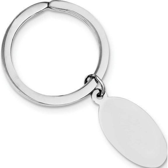 Sterling Silver Rhodium-Plated Key Chain Made In United States qq81