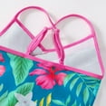 thumbnail image 7 of URMAGIC Girls One Piece Swimsuit Hawaiian Ruffle Crisscross Back Beach Bathing Suit Kids Floral Print Swimwear 4-12 Years, 7 of 7