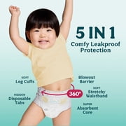Pampers Swaddlers 360 Baby Diapers Size 7, 60 Count (Select for More Options)