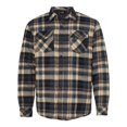 thumbnail image 1 of Burnside Quilted Flannel Jacket, 2XL, Khaki Plaid, 1 of 1