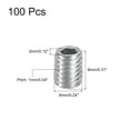 thumbnail image 2 of 100Pack Hex Socket Grub Screw, M6x8mm 304 Stainless Steel Head Socket Set Screws Flat Point Grub Bolt, 2 of 4