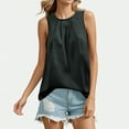 thumbnail image 2 of Women Short Sleeve Tops Dressy Casual Ladies Tops And Blouses Long Black Shirts for Leggings, 2 of 3