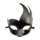 thumbnail image 1 of Máscara de media cara para cosplay, novedad, máscara de Halloween con curva de llama, máscara para ojos estilo B, 1 of 9