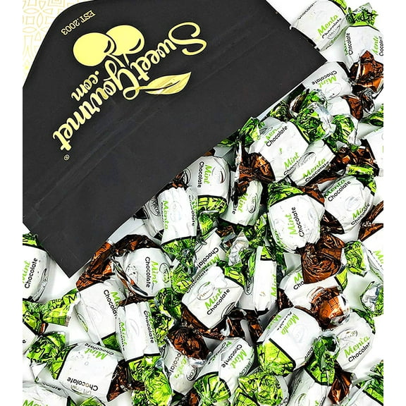 SweetGourmet Chocolate Filled Mints | Premium Hard Candies | Arcor Bulk Candy | 2 Pounds