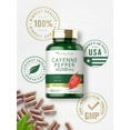thumbnail image 6 of Cayenne Pepper Capsules | 40,000 HU | Non-GMO and Gluten Free Supplement | By Carlyle, 6 of 8