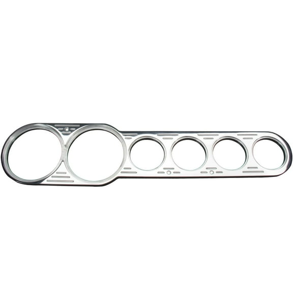 Universal Aluminum 6 Gauge Dash Panel, 3-3/8 Inch, 18 Inch
