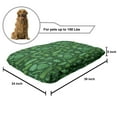 thumbnail image 2 of Tropical Pet Bed, Illustration of Various Jungle Elements, Chew Resistant Pad for Dogs and Cats Cushion with Removable Cover, 24" x 39", Fern Green Hunter Green, by Ambesonne, 2 of 4