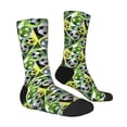 thumbnail image 4 of Yiaed Football Doodle Print Great elasticity Crew Socks Sports socks for Men and Women, 4 of 5
