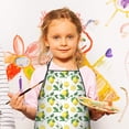 thumbnail image 2 of Yellow Lemon Fruit Slices White Pattern Kids Aprons for Girls and Boys,Adjustable Neck Strap Toddler Aprons for Kids Cooking Baking, 2 of 6