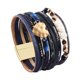 thumbnail image 5 of Pulsera de cuero para mujer con perlas barrocas, brazalete de tubo dorado, pulseras hechas a mano, joyería bohemia, regalo para mujer., 5 of 8