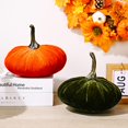 thumbnail image 4 of Adorno de calabaza artificial suave relleno muñeca decoración de escritorio para otoño Halloween regalo de decoración de acción de gracias, amarillo Feliz Sencillez, 4 of 5