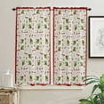 thumbnail image 3 of Cherry Texture Retro Fruit Small Curtain Rod Pocket Short Curtains Half Drapes Partition Cabinet Door Window Curtains Home Decor, 3 of 6