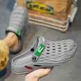 thumbnail image 6 of Men's Garden Clogs Slip On Slides ShoesNon-Slip Beach Shoes Water Beach Pool Sandals for Men Outdoor Slippers, 6 of 17